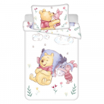 Puuvillane beebivoodipesu 100x135 cm Winnie the Pooh "Pooh Hugs" - Jerry Fabrics