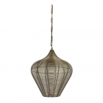 Pronksv&auml;rvi metallist ripplamp, l&auml;bim&otilde;&otilde;duga 36 cm Alvaro - Light & Living