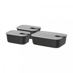 Toidukarbid 3 tk komplektis Easyclip - Mepal