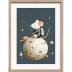 Laste pilt 30x40 cm Astro Mouse - Styler