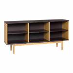 Pruun kummut tammepuust dekooriga 140x65x35 cm Dual - H&uuml;bsch