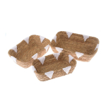 Punutud korvid komplektis 3 tk &oslash; 34x10 cm - Dakls