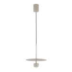 Beež alumiiniumist LED-ripplamp &oslash; 30 cm Edem - Nova Luce