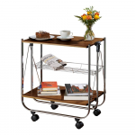 Mobiilne serveerimislaud Serving Walnut Deluxe - Wenko