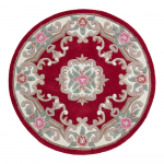 Punane villane &uuml;mmargune vaip &oslash; 120 cm Aubusson - Flair Rugs
