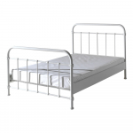 Valge metallist lastevoodi - Vipack New York, 120 x 200 cm