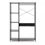 Must metallist riidekapp 120x182 cm Storn - Kave Home