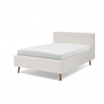 Valge polsterdatud kaheinimesevoodi koos voodip&otilde;hjaga 180x200 cm koos panipaigaga Mattis - Meise M&ouml;bel