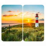 Karastatud klaasist pliidikatte komplekt 2 tk 52x30 cm Lighthouse - Maximex