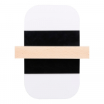 Must-valge LED seinavalgusti April - Candellux Lighting