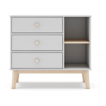 Valge madal lastekapp 90x81 cm Esteban - Marckeric