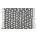 Must-valge tekstiilist vannitoamatt 50x80 cm Grid - Mette Ditmer Denmark