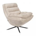 Valge sametist tugitool Vince - Dutchbone