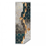 Valge-petrooleumiv&auml;rvi pestav koridorivaip 80x200 cm - Mila Home