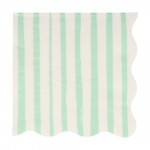 Paberist salvr&auml;tikud 16 tk komplektis Mint Stripe - Meri Meri
