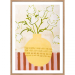 Maal 52x72 cm Yellow Vase - Malerifabrikken