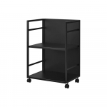 Must metallist mobiilne riiul 42x60 cm Tower - YAMAZAKI