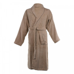 Pruun puuvillane hommikumantel suurus S/M Lindu - Tiseco Home Studio