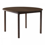 Must &uuml;mmargune kokkupandav s&ouml;&ouml;gilaud lisaplaadiga &oslash; 120 cm Noor - Hammel Furniture