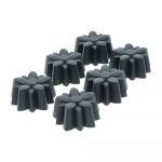 Silikoonist muffinivormid 6tk komplektis Flower - Blomsterbergs