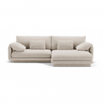 Valge bukleekangast nurgadiivan (parem nurk) Torino - Micadoni Home