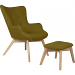 Roheline tugitool koos jalatoega Niko - Ropez