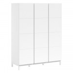 Valge laste riidekapp 149x196x58 cm Eva - Vipack