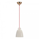 Valge rippvalgusti keraamilise varjuga Sewilla - Candellux Lighting