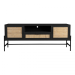 Must kuusepuidust TV-alus 148x60x38 cm Yasu - Dutchbone