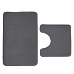 Tumehall m&auml;luvahust tualettmattide komplekt, 2 tk 50x80 cm komplektis Anti-Bacterial - Catherine Lansfield