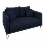 Tumesinine &scaron;enillist diivan 140 cm Freya - Ropez