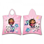 Roosa puuvillane laste pont&scaron;o suurus 3-8 aastat Gabby&acute;s Dollhouse - Jerry Fabrics