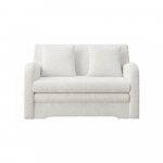 Valge boucl&eacute;-diivan, muudetav/koos panipaigaga, 130 cm Ario &ndash; ELTAP