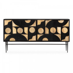 Must mangopuidust kummut 175x90x40 cm Navya - MOME