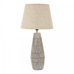 Kreem laualamp tekstiilist varjuga (k&otilde;rgus 69,5 cm) Hanoi - Mauro Ferretti