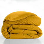 Kollane puuvillane tekikott kaheinimesevoodile/pikendatud voodile 240x220 cm Lina - douceur d'int&eacute;rieur
