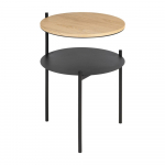 Must/naturaalne &ouml;&ouml;kapp tammeplaadiga Tu - noo.ma