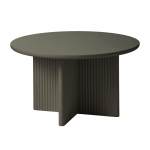 Khaki v&auml;rvi &uuml;mmargune kohvilaud &oslash; 80 cm Palma - Unique Furniture