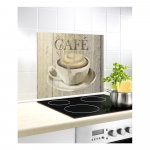 Klaasist seinakate pliidi &auml;&auml;rde, 60 x 50 cm Caf&eacute; - Wenko