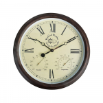 Rooma numbrite ja termomeetriga v&auml;litingimustes kasutatav seinakell - Esschert Design