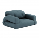 Sinine diivanvoodi 140 cm Hippo - Karup Design