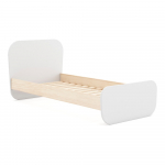 Valge m&auml;nnipuidust lastevoodi 90x190 cm Esteban - Marckeric