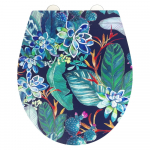 Automaatse sulgemisega tualettruumi iste 37,5 x 44,5 cm Manaus - Wenko