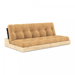 Helepruun-sinepiv&auml;rvi velvetist diivanvoodi 196 cm Base - Karup Design