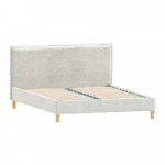 Hall polsterdatud kaheinimesevoodi koos voodip&otilde;hjaga 160x200 cm Tina - Ropez