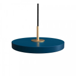 Petrooleumi v&auml;rvi LED rippvalgusti metallist lambivarjuga &oslash; 15 cm Asteria Micro - UMAGE