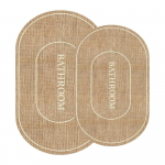 Pruunid-kreemid vannitoamatid 2 tk komplektis 60x90 cm Jute Look - Mila Home