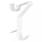 Valged plastikust riputuskonksud 3tk komplektis - Maximex