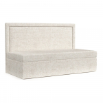 Kreemvalge polsterdatud &uuml;heinimesevoodi 100x200 cm Scala - Maison de R&ecirc;ve