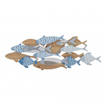 Metallist seinakaunistus 91x33,5 cm Fish - Mauro Ferretti
